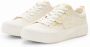 Desigual Witte stoffen sneakers voor vrouwen Beige Dames - Thumbnail 9