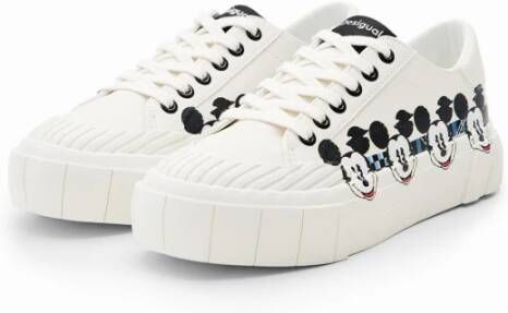 Desigual Witte Veterschoenen voor Dames White Dames