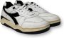 Diadora Gebruikte witte en zwarte sneaker met leer en suède White Heren - Thumbnail 14