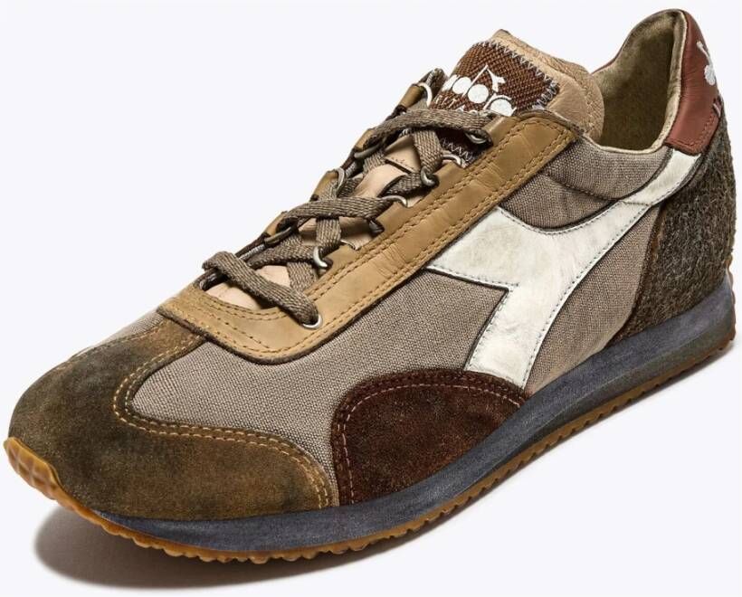 Diadora Beige Cubaanse Stijl Equipe Dirty Schoenen Brown Heren