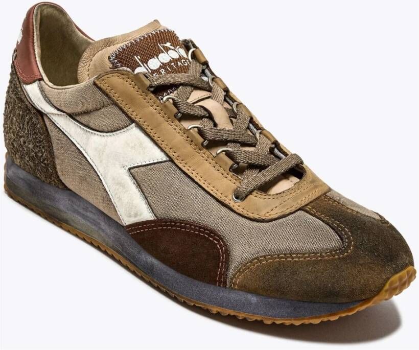 Diadora Beige Cubaanse Stijl Equipe Dirty Schoenen Brown Heren