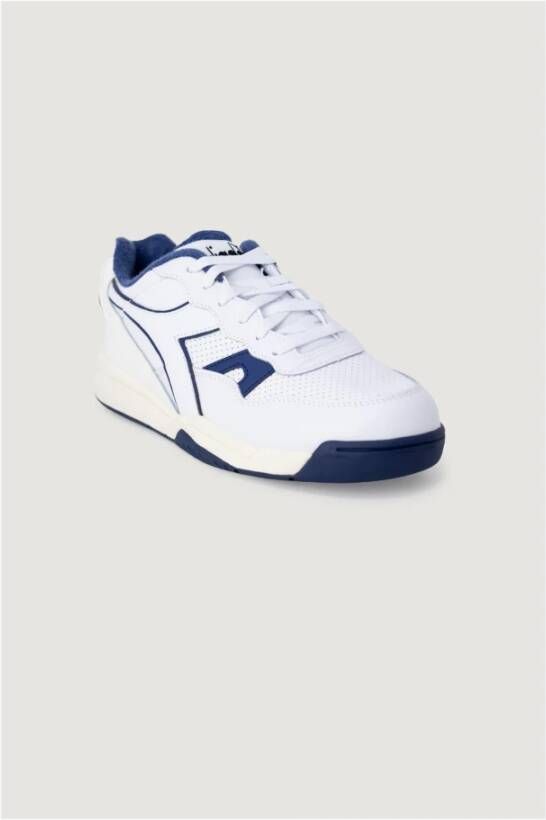 Diadora Blauwe gekleurde sneakers voor heren Blauw Heren