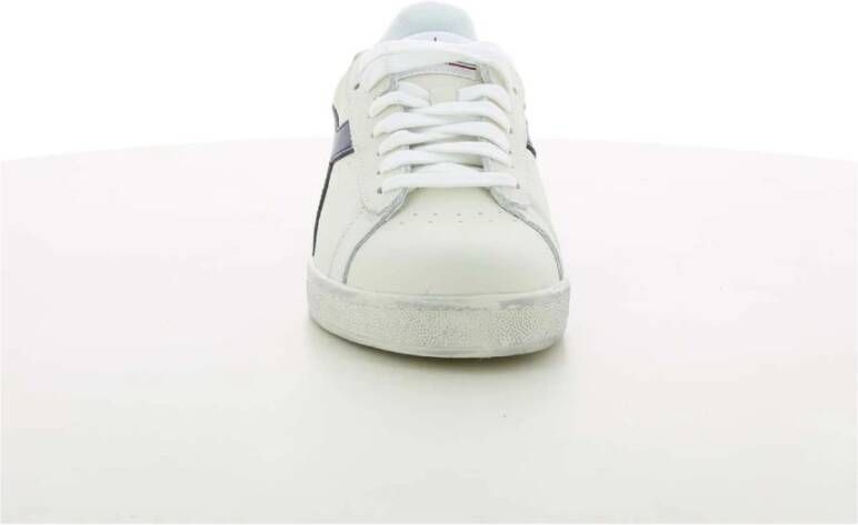 Diadora Blauwe Lage Sneakers Game L White Heren