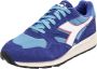 Diadora Blauwe Leren Sportieve Sneakers met Rubberen Zool Multicolor Dames - Thumbnail 4