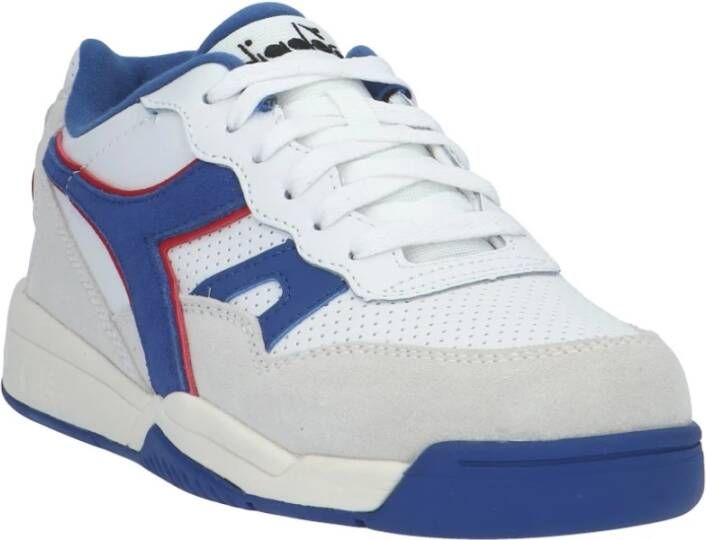 Diadora Blauw Rode Sneaker Model: Sneaker Blauw Heren