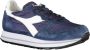Diadora Blauwe Vetersneakers met Contrasterende Details Blue Dames - Thumbnail 2