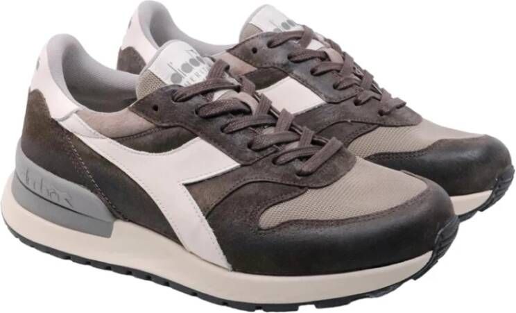 Diadora Bruine Lage Sneakers voor Heren Brown Heren