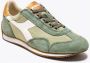 Diadora Canvas Stone Wash Sneakers Green Heren - Thumbnail 6
