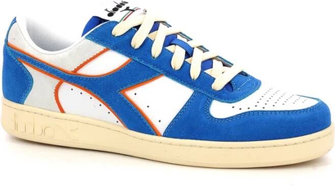 Diadora Comfortabele Lage Sneakers Blauw Heren