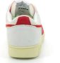 Diadora Rode Leren Sneakers voor Heren White Heren - Thumbnail 4