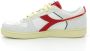 Diadora Rode Leren Sneakers voor Heren White Heren - Thumbnail 5