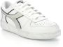 Diadora Magic Basket Low Icona Woman Lage sneakers Leren Sneaker Dames Wit - Thumbnail 3