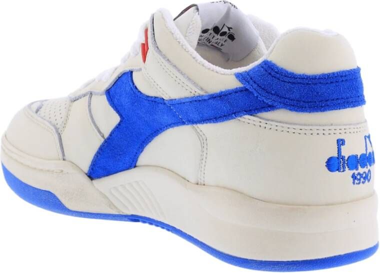 Diadora Dames B560 Used Wit Blauw White Dames