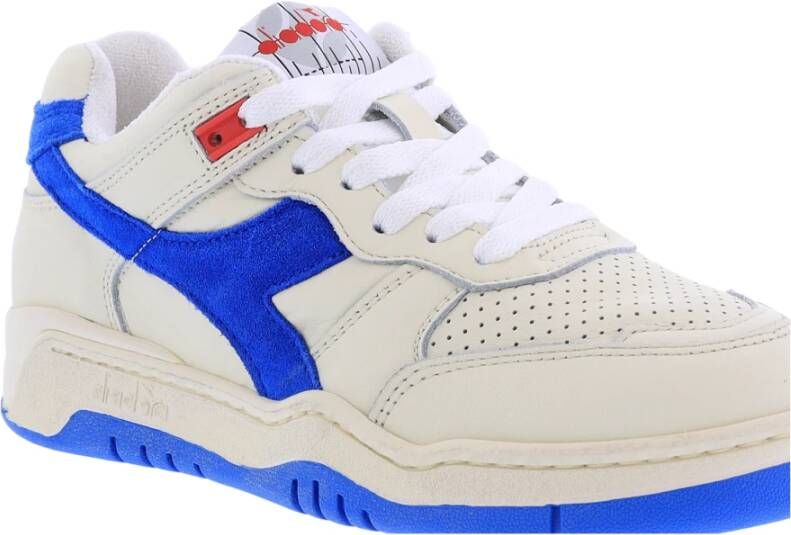 Diadora Dames B560 Used Wit Blauw White Dames