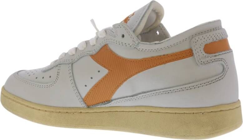 Diadora Dames Mi Basket Row Cut White Dames