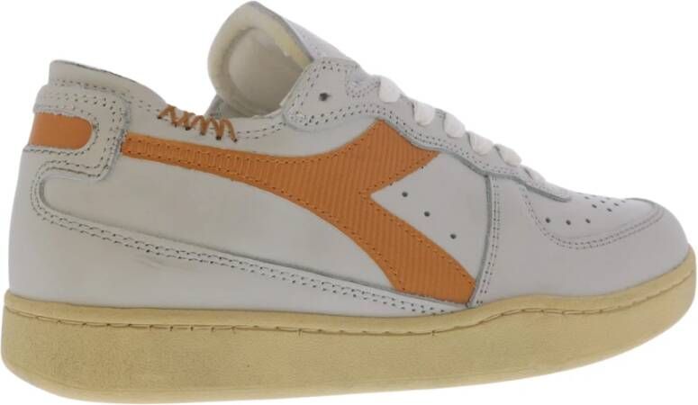 Diadora Dames Mi Basket Row Cut White Dames