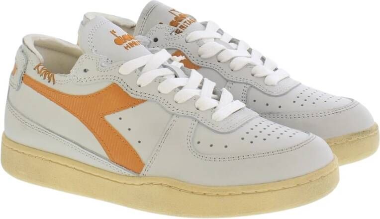 Diadora Dames Mi Basket Row Cut White Dames