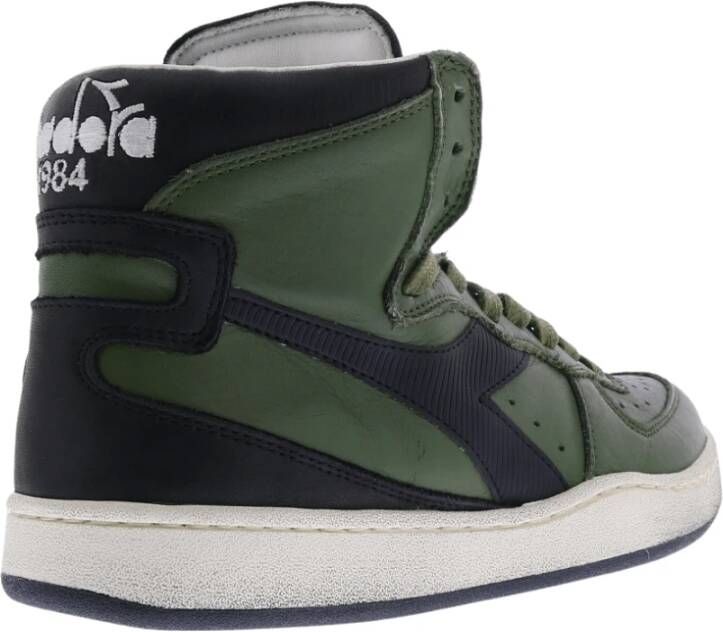 Diadora Dames Mi Basket Used Green Dames