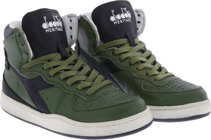 Diadora Dames Mi Basket Used Green Dames
