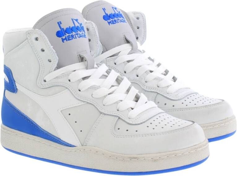 Diadora Dames Mi Basket Used Wit Blauw White Dames