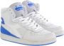 Diadora Dames Mi Basket Used Wit Blauw White Dames - Thumbnail 4