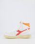 Diadora Dames Mi Basket Used Wit Oranje White Dames - Thumbnail 3