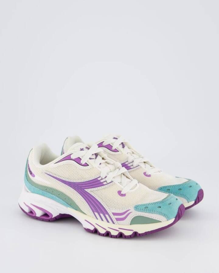 Diadora Dames Mythos 280 Sneaker Wit Paars Multicolor Dames