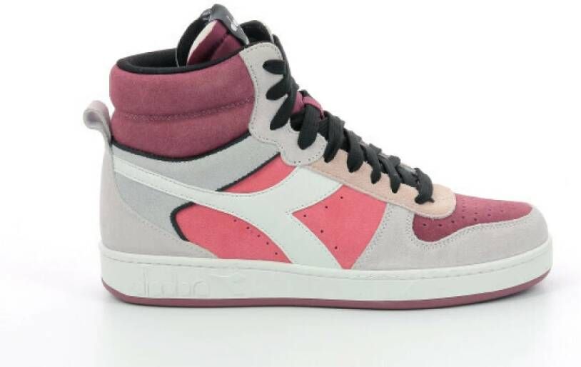 Diadora Magic Bask Sued Sneakers Roze Dames