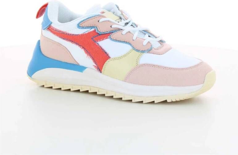 Diadora Roze Jolly Canvas WN Damesschoenen Meerkleurig Dames