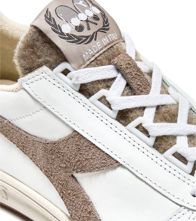Diadora Elite Torino Italië Sport Witte Sneakers White Dames