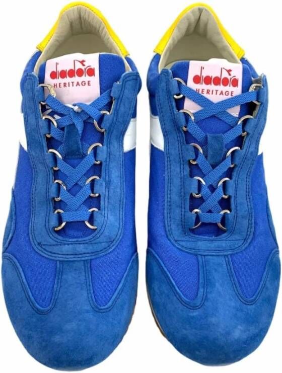 Diadora Stone Wash Canvas Sneakers Blauw Heren