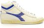 Diadora Retro Hoge Sneakers Blauw Unisex - Thumbnail 4