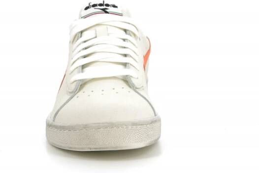 Diadora Fluo Wax Lage Sneakers Wit Heren