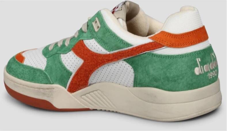 Diadora Gebruikte Italia Sneakers Bruin Cotto Multicolor Heren