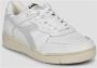 Diadora Sneakers Heren Lage sneakers Herenschoenen Leer B.560 Used Italia Wit - Thumbnail 5