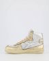 Diadora Sneakers Dames Hoge sneakers Damesschoenen Leer M basket metallic Goud - Thumbnail 10