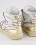 Diadora Sneakers Dames Hoge sneakers Damesschoenen Leer M basket metallic Goud - Thumbnail 13