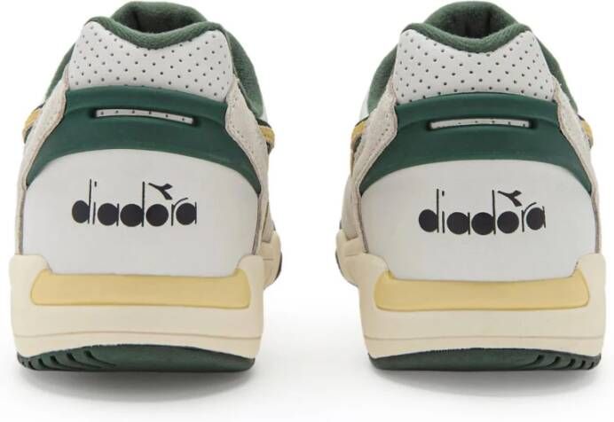 Diadora Gele herensneakers met rubberen zool Geel Heren