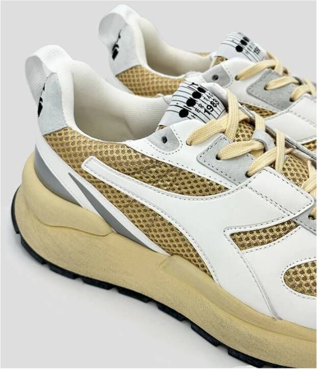 Diadora Gouden Witte Mercury Elite Sneakers Multicolor Dames