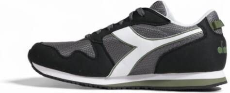 Diadora Grijze Sneakers met Rubberen Zool en Veters Multicolor Heren