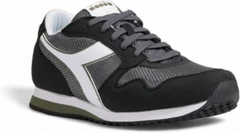 Diadora Grijze Sneakers met Rubberen Zool en Veters Multicolor Heren