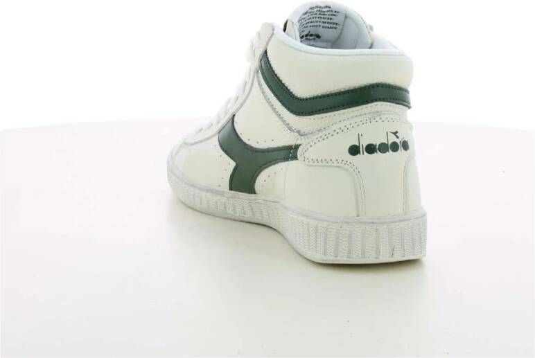 Diadora Groene High Top Game Sneakers White Dames