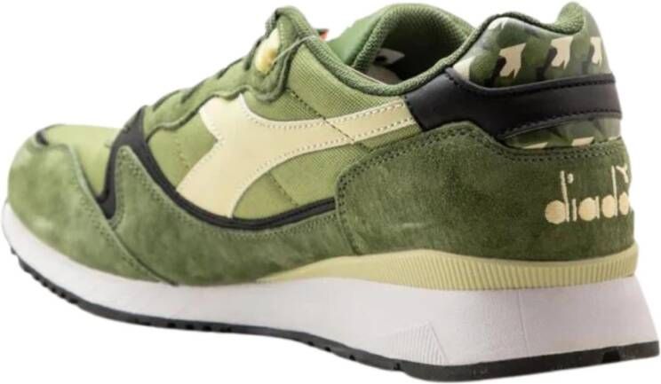 Diadora Groene Leren Sneaker V7000