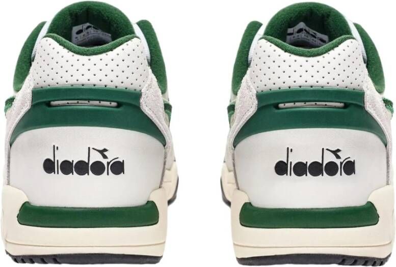 Diadora Groene Sportieve Sneakers Rubberen Zool Multicolor Heren