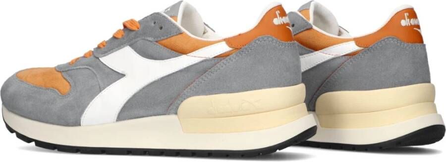 Diadora Heren Lage Sneakers Grijs Wit Oranje Multicolor Heren