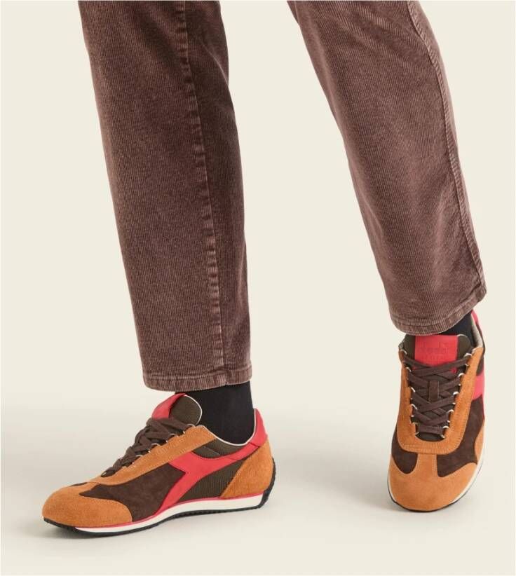Diadora Heritage Equipe Italia Bruin Kastanje Sneaker