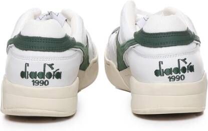 Diadora Heritage Sneakers met Leren Bovenwerk White Heren