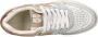 Diadora B-560 Crackle Lame'Wn sneaker van leer met suède details - Thumbnail 4