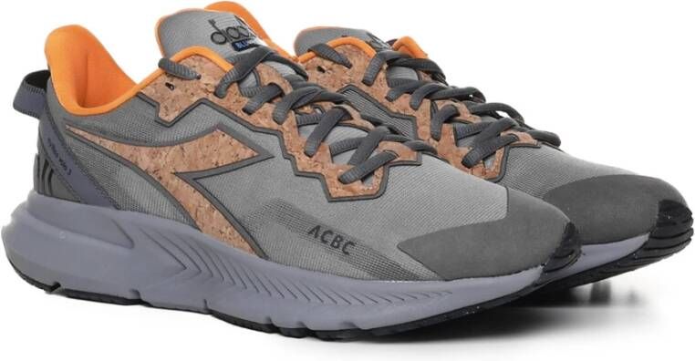 Diadora Heritage Sneakers van Katoenmix Grijs Heren