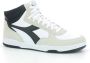 Retro Sneaker Game High Waxed Hoge sneakers Leren Sneaker Groen - Thumbnail 10